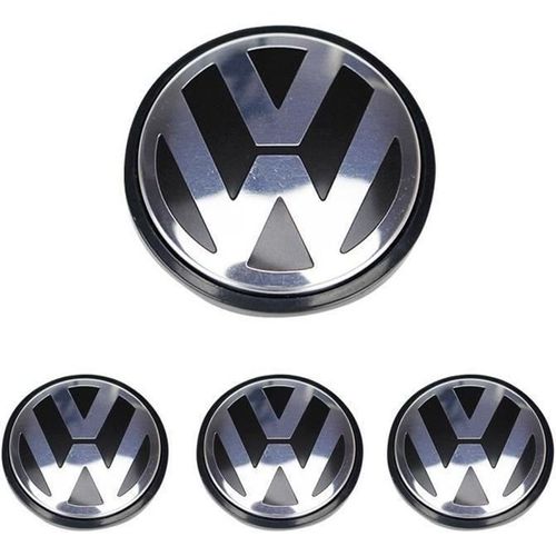 4 X Caches Moyeux Centre Roue Vw Pour Volkswagen 65mm Ref. 3b7 601 171 Bo22435