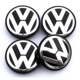 Jeu Enjoliveurs de Roue pour Volkswagen Polo 15 Pouces 4 Piéces Noir