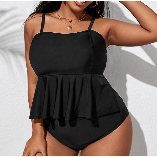 Maillots De Bain Bikini Grande Taille Pour Femmes, Taille Haute, 2xl