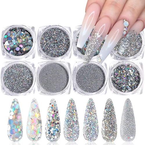 Paillettes pour Nail Art, paillettes pour ongles, confettis color¿¿s