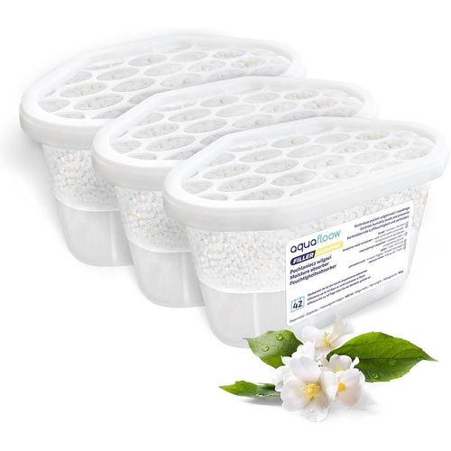 ERYI-Déshumidificateur 400 Ml, Réduit L'Humidité De L'Air, 3 Pièces Jasmine | Neutraliseur D'Odeurs, Absorbeur D'Humidité Pour Cuisine, Placard, Salle De Bain Et Bureau