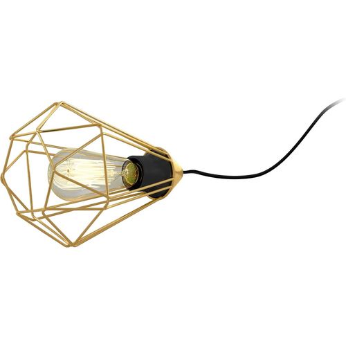 ERYI-Lampe De Chevet Tarbes, Lampe De Table Pour Salon, Luminaire Design En Métal Laiton Brossé Avec Interrupteur, Douille E27