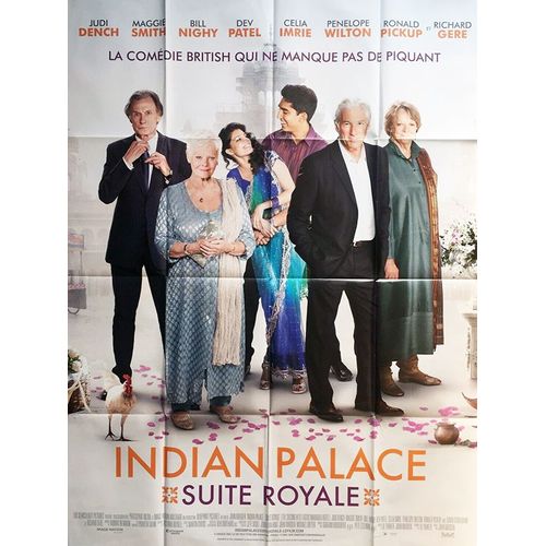 Indian Palace - Suite Royale - Véritable Affiche De Cinéma Pliée - Format 120x160 Cm - De John Madden Avec Dev Patel, Maggie Smith, Judi Dench, David Strathairn, Bill Nighy, Celia Imrie -2015