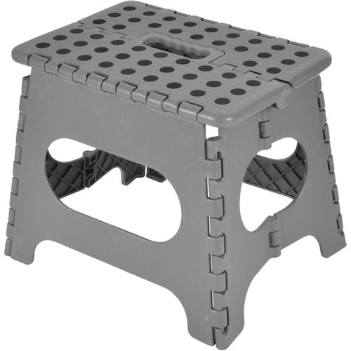 ERYI-, Marchepied Plastique Pliable 31 X 22 X 27 Cm Resistance 150Kg Anthracite