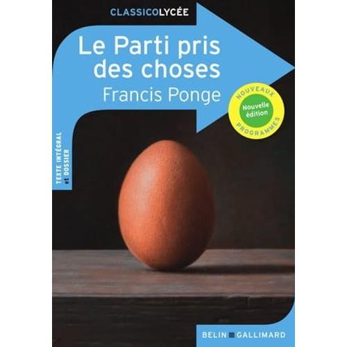 Le Parti Pris Des Choses