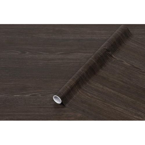 ERYI-Papier Adhésif Pour Meuble Effet Bois Sheffield Chêne Ombre - Film Autocollant Décoratif Rouleau Vinyle - Pour Cuisine, Porte - Décoration Revêtement Peint Stickers Collant - 90 Cm X 2,1 M