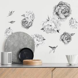 Generic Fleurs De Tournesol Et Papillons Autocollant Mural Vinyle
