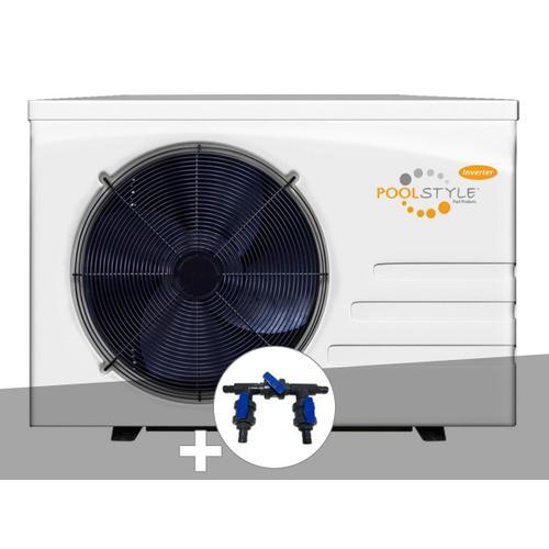 Pompe ? chaleur 6 kW Inverter 06M Poolstyle + Kit by-pass ? 32/38/50 mm