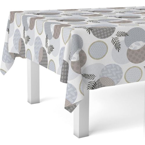 Eryi-Lens Nappe En Toile Cirée Blanc 100 X 140 Cm