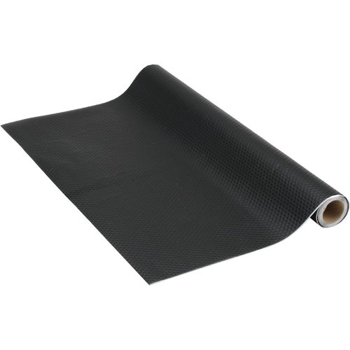 ERYI-Vénilia Papier Adhésif Cercles Optique Industrielle Noir - 67,5Cm X 1,5M - Épaisseur 350µ, Film Autocollant Pour Meuble Et Cuisine, Film Décoratif, Papier Peint, Pvc Sans Phtalates, Fabriqué En