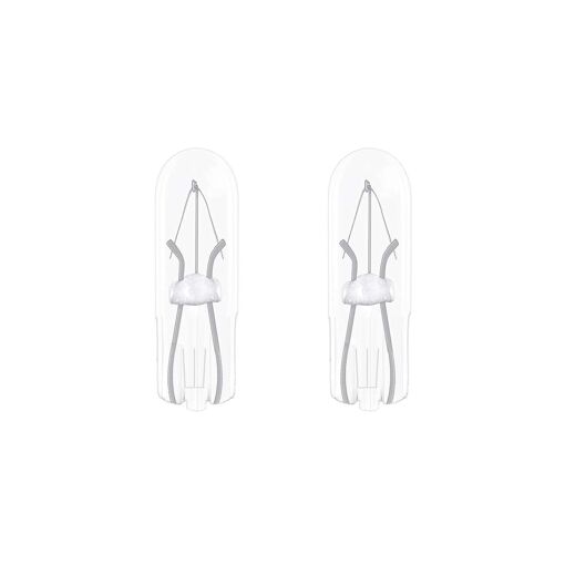 Confezione Da 4 Lampadine LED T5 W2x4.6D Da 12V 1.2W Per Auto, Moto E Scooter: Luce Chiara E Affidabile