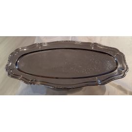 Plat À Poisson 50cmx28 Cm Vintage En Inox 18/10,