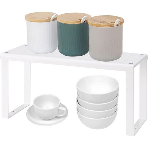 Eryi-Organiseurs De Placards En Acier Étagère De Cuisine Superposable Pour Plus D¿Espace Armoire De Rangement