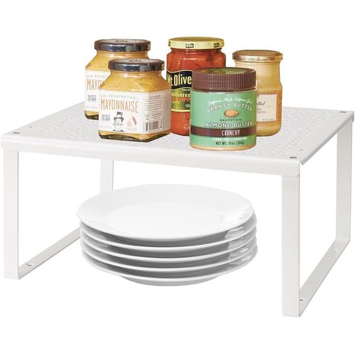 Eryi-Organiseurs De Placards En Acier Étagère De Cuisine Superposable Pour Plus D`Espace Armoire De Rangement