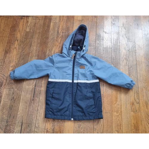 Parka Coupe-Vent Avec Capuche Bleu H&m Taille 3/4ans