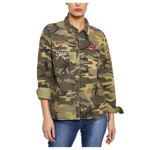 Chemise Militaire Kaki Femme