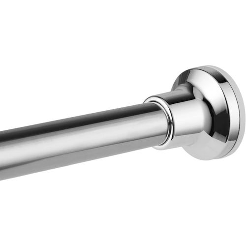 ERYI-Tringle À Rideau De Douche Argentée - Sans Perçage - Ne Rouille Pas - 74 Cm À 195 Cm - En Acier Inoxydable - Extensible - Pour Rideau De Douche Et Baignoire