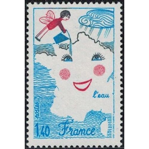 France 1981 Used L'eau Concours De Dessins D'enfants Y&t Fr 2125 Su