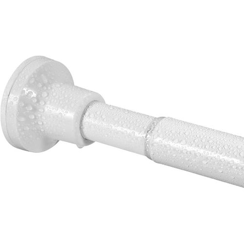 ERYI-Tringles À Rideau De Douche, Sans Perçage, 74-134 Cm, Réglable, En Acier Inoxydable, Blanche, Anti-Rouille, Pour Armoire Et Fenêtre De Salle De Bain