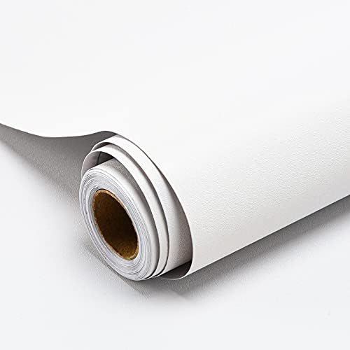 Eryi-Papier Adhesif Pour Meuble Blanc 20 × 200 Cm Papier Peint Adhesif Autocollant Mat Imperméable Film Vinyle Décoratif Cuisine Salon Chambre À Dormir\U2026