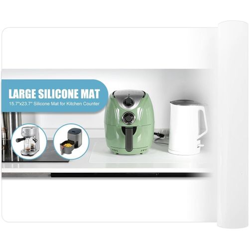 Eryi-Tapis En Silicone Transparent 61 X 91 Cm, Tapis De Table Antidérapant, Résistant À La Chaleur, Anti-Adhésif, Réutilisable, Adapté À Un Usage Alimentaire, Passe Au Lave-Vaisselle