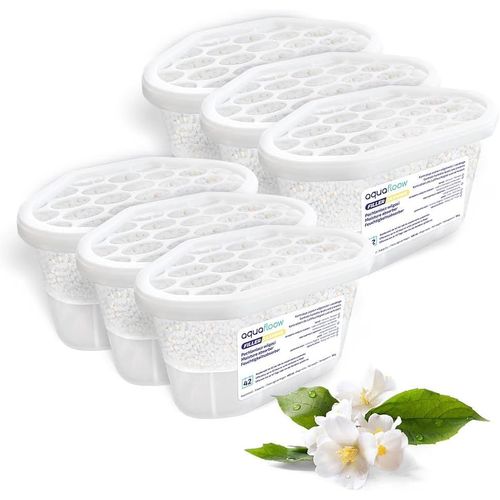ERYI-Déshumidificateur 400 Ml, Réduit L'Humidité De L'Air, 6 Pièces Jasmine | Neutraliseur D'Odeurs, Absorbeur D'Humidité Pour Cuisine, Placard, Salle De Bain Et Bureau