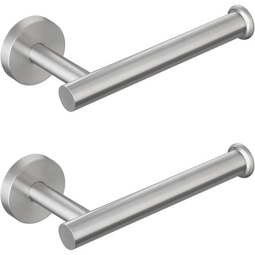 ERYI-Porte-Rouleau De Papier Toilette, Montage Mural À Vis Pour Salle De Bain, Cuisine, Buanderie, Design Moderne, Peut Contenir Des Rouleaux De Papier Toilette, En Acier Inoxydable Nickel Brossé 2 P