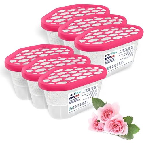 ERYI-Déshumidificateur 400 Ml, Réduit L'Humidité De L'Air, 6 Pièces Rose | Neutraliseur D'Odeurs, Absorbeur D'Humidité Pour Cuisine, Placard, Salle De Bain Et Bureau