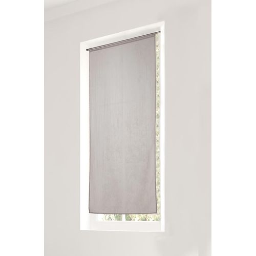 Eryi-Voilage Vitrage - Passe Tringle - Gris - 70x200cm - 100% Polyester - Certifié Oeko -Tex - Tissé Et Teint En France - Collection Etamine Givrée