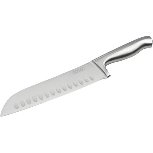 Eryi-41832 Couteau De Cuisine Santoku, Couteau À Découper, Lame De 18 Cm, Argenté, Acier Inoxydable, 31 X 5cm