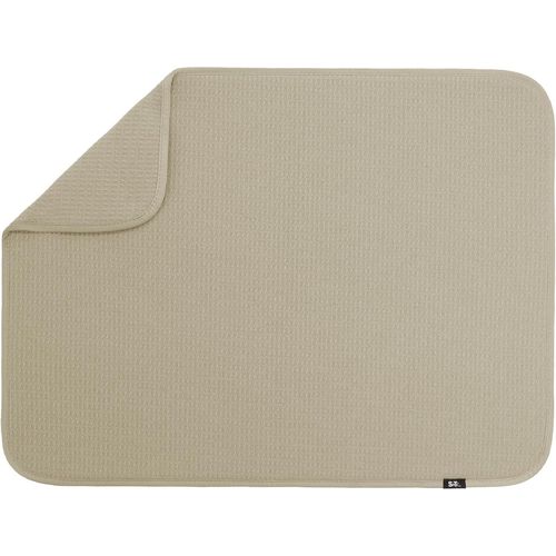 Eryi-Tapis D'égouttage En Microfibre Très Absorbant Pour Plan De Travail De Cuisine Pour Vaisselle, Ustensiles, Casseroles Et Poêles, Taille Xl, 45,7 X 61 Cm, Pur Cachemire
