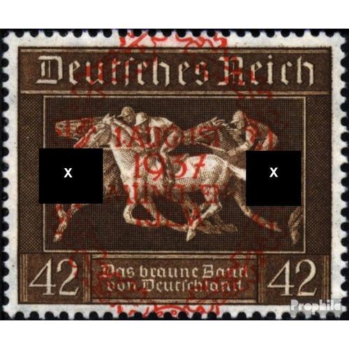 Empire Allemand 649 (Édition Complète) Oblitéré 1937 Brun Cravate