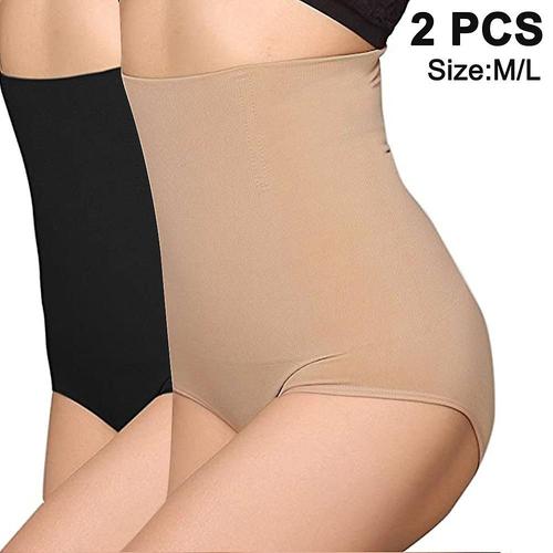 2 Pi¿¿Ces Shapewear Pour Femmes Ventre Contr?Le Taille Haute Culotte Grande Taille