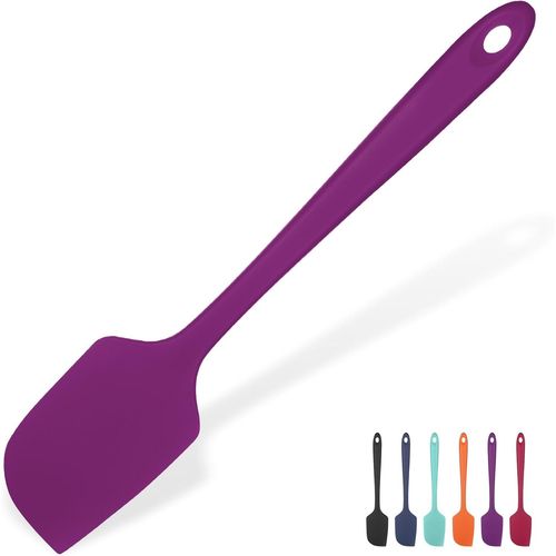 Eryi-Grande Spatule En Silicone: 315¿ Résistant À La Chaleur Maryse Grattoir Flexible Et Antiadhésif, Ustensile De Cuisine Pour La Cuisson Pour Mélanger Remuant Raclant (29cm, Mauve)