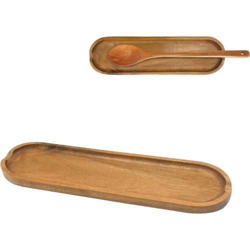 Eryi-Repose Cuillère Cuisine, Lisse Longue Porte Cuillere Cuisine En Bois Porte-Ustensiles Cuisine Pour Spatule Cuillère Pince