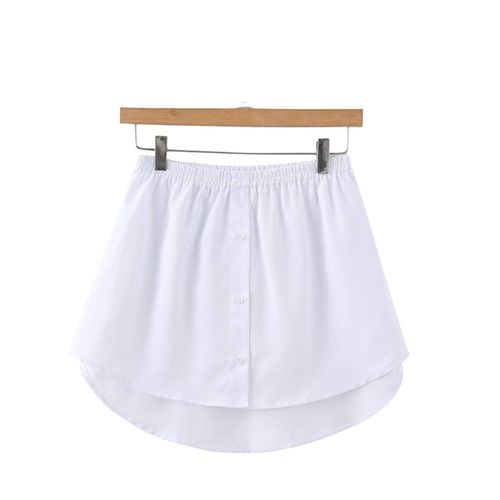 Fausses Chemises Pour Femmes, Ourlet Xl Blanc