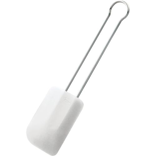 Eryi-Grande Spatule De Cuisine - Ustensile De Pâtisserie De Haute Qualité - Inox 18/10 Et Silicone Blanc Résistant À La Chaleur Jusqu'à 200 °C - Passe Au Lave-Vaisselle - 32 Cm