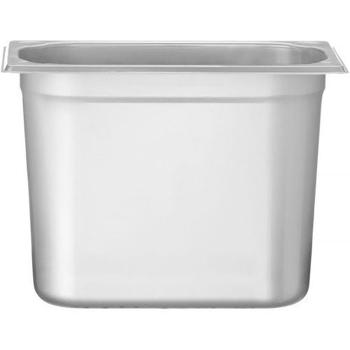 Eryi-Bac Gastronorme, Gn 1/4, Résistance Thermique -40 °C À 300 °C, Utilisable Dans Des Fours À Convection, Des Réfrigérateurs, Des Bain-Maries, Des Chafing Dishes, 5.5l, 265x162(H)200mm, Inox