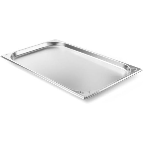 Eryi-Bac Gastronorme, Gn 1/1, Résistance Thermique -40 °C À 300 °C, Utilisable Dans Des Fours À Convection, Des Réfrigérateurs, Des Bain-Maries, Des Chafing Dishes, 2.5l, 530x325x(H)20mm, Inox