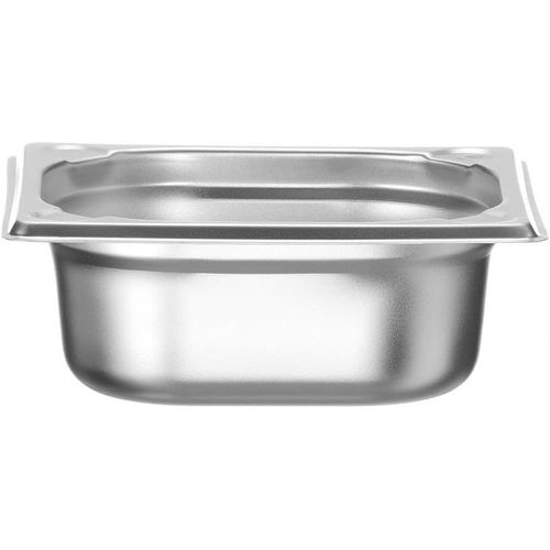 Eryi-Bac Gastronorme, Gn 1/6, Résistance Thermique -40 °C À 300 °C, Utilisable Dans Des Fours À Convection, Des Réfrigérateurs, Des Bain-Maries, Des Chafing Dishes, 1l, 176x162x(H)65mm, Inox
