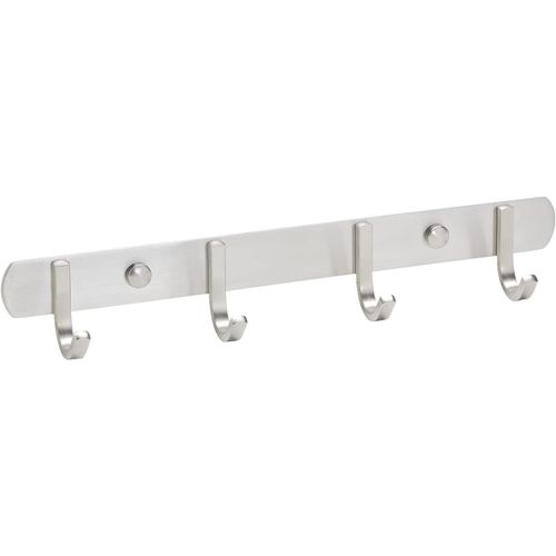 ERYI-Barre À 4 Crochets Samu Porte-Serviettes Crochet De Vestiaire Inox Brossé 300 Mm Rail À Crochets