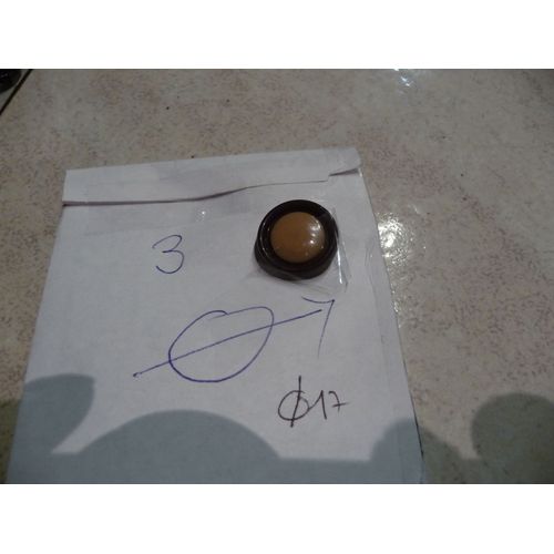 Lot J 3 Boutons Queue Tour Rouille Et Interieur Saumon Diam 017