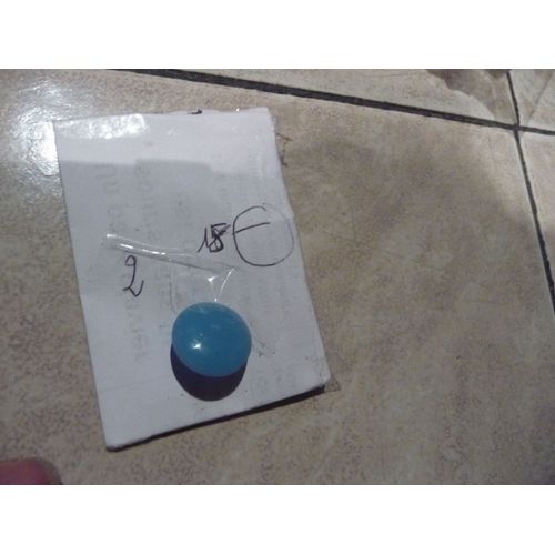 Lot E9 2 Boutons Bleu Ciel À Queue Diam 018