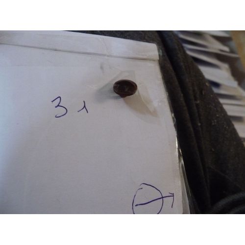 Lot F06 6 Boutons Queues Violet Diam 10
