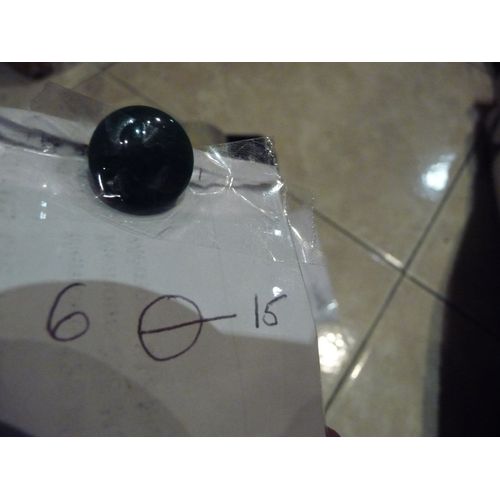 Lot F013 6 Boutons Queues Vert Diam 015