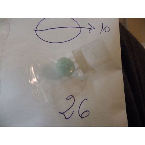 Lot G02 6 Boutons Bleu Ciel À Queue Diamètre 010