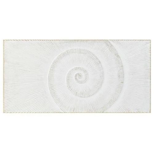 Tête De Lit 160 X 3,5 X 80 Cm Doré Blanc Bois Mdf