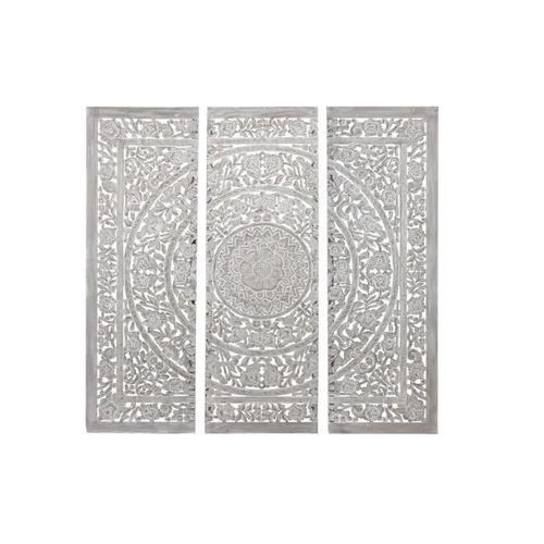 Tête De Lit 180 X 3,5 X 180 Cm Naturel Blanc Bois Mdf