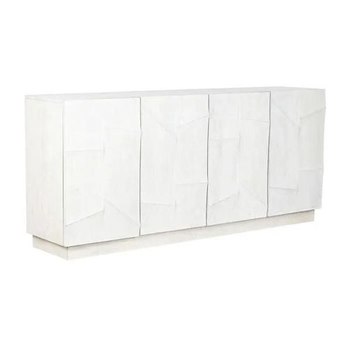 Buffet - Crème - Bois De Manguier - 180 X 40 X 80 Cm