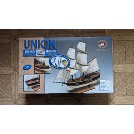Maquette Union Bateau Brigantine En Bois